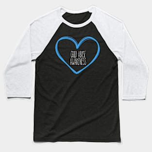 Child Abuse Awareness Heart Support Baseball T-Shirt